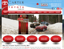 Tablet Screenshot of cartertoyota.com